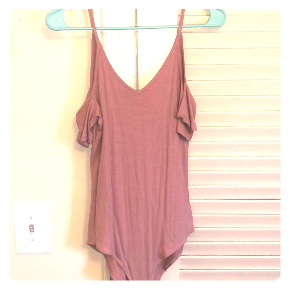 Rose Pink Colored Body Suit